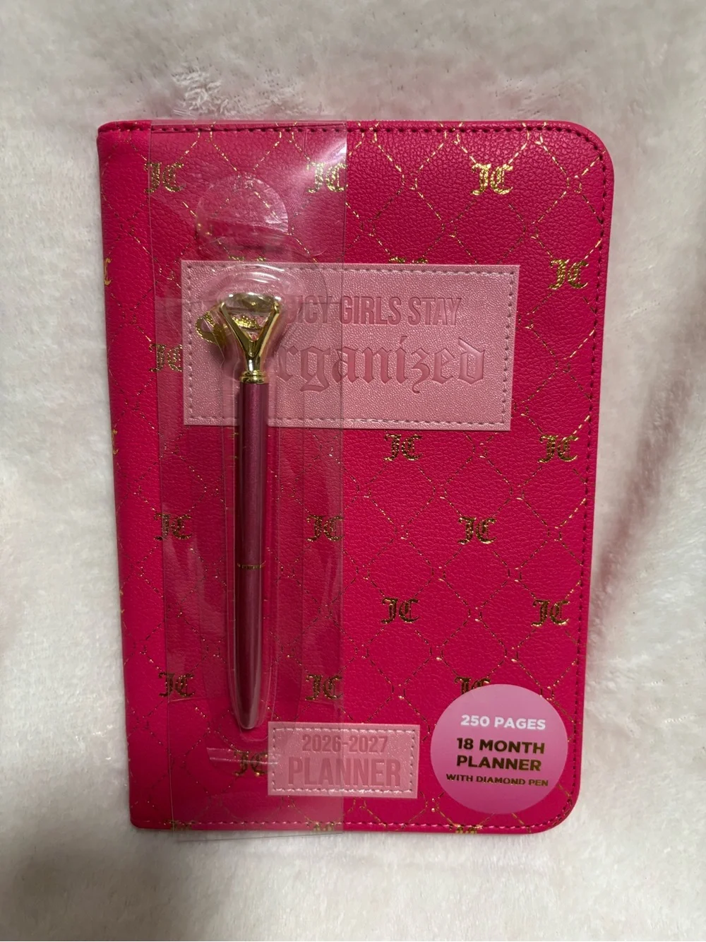 Juicy Couture ‘Juicy Girls Stay Organized’ 18 month planner with Diamond Pen
